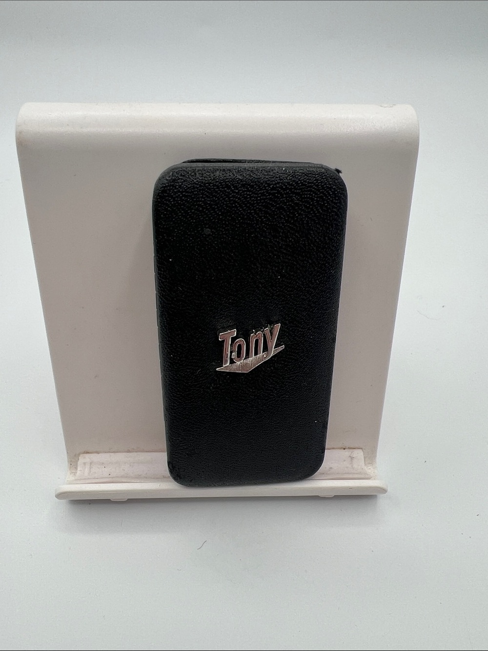 vintage hard shell pocket key case -”Tony”